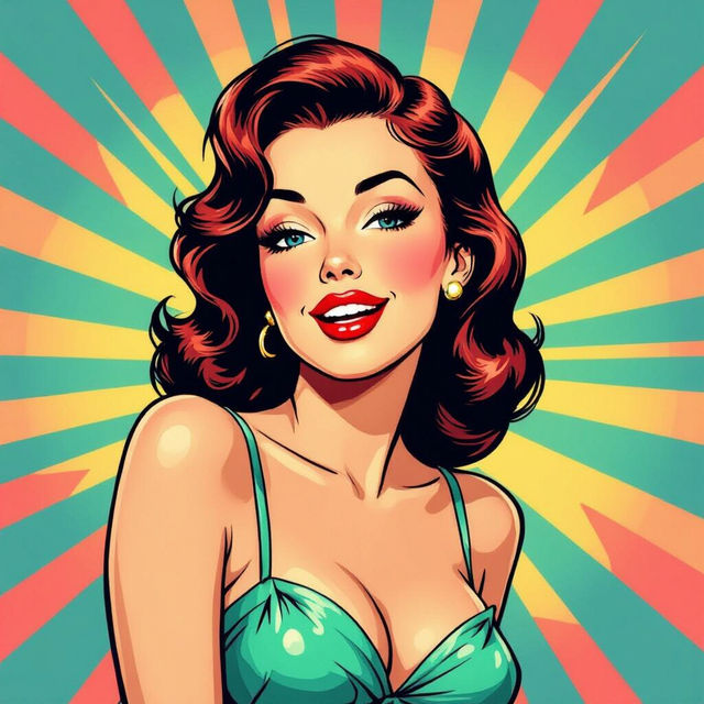 Vintage Pin Up Girl Art gallery
