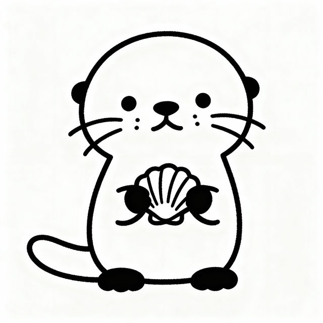 Easy Otter Drawing gallery