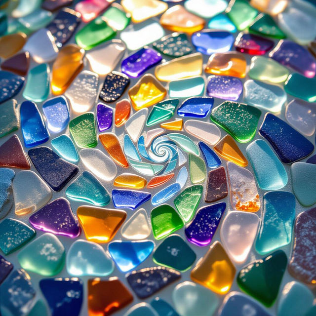 Create Stunning Sea Glass Art with AI gallery