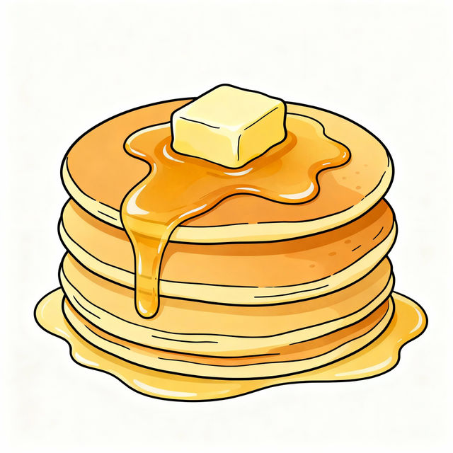 Easy Breakfast Drawings - Made With AI gallery