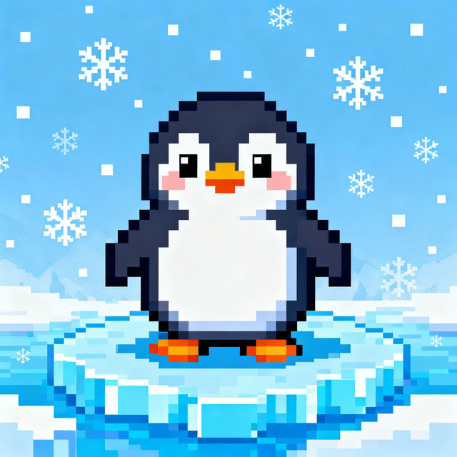Penguin Pixel Art gallery