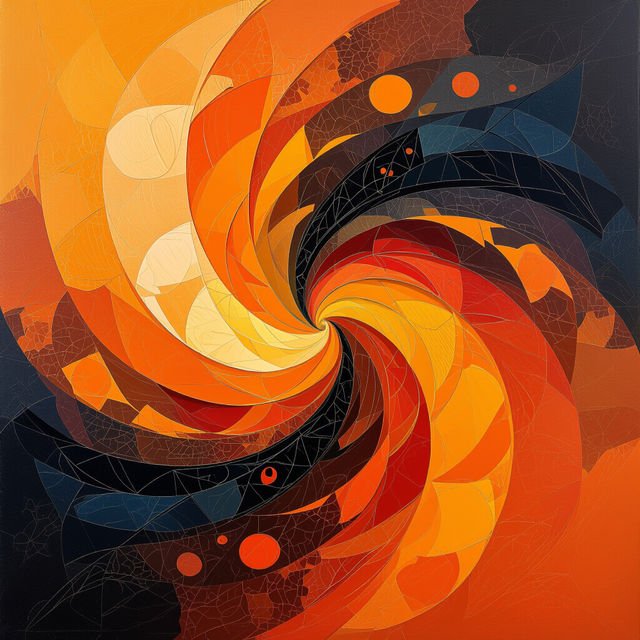 Orange Abstract Art gallery