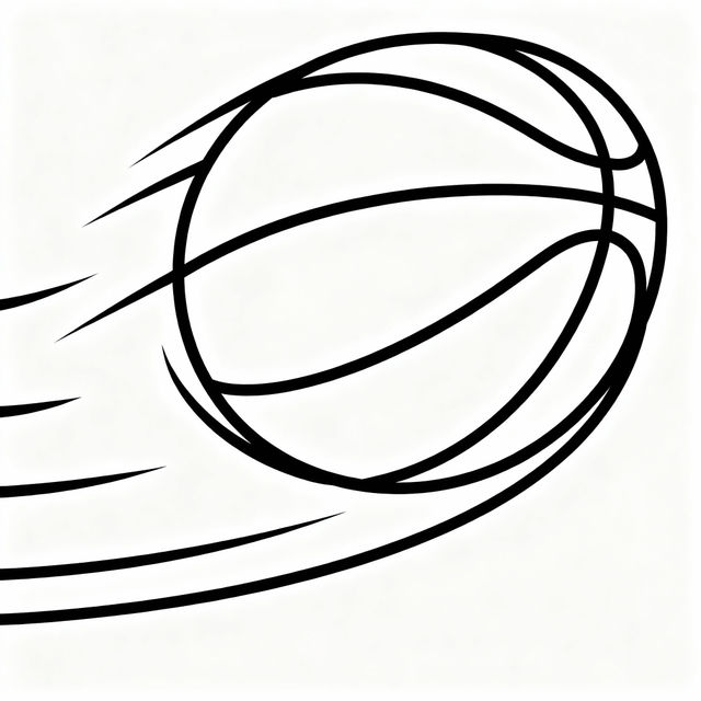Basketball Simple Drawings gallery