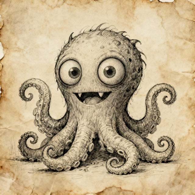 Monsters Drawings - AI Generated gallery