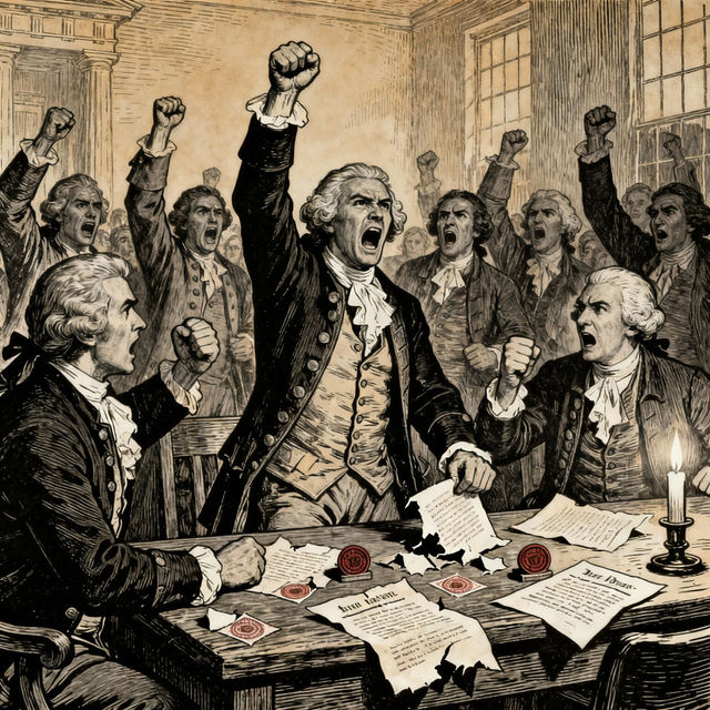 Stamp Act Drawings - AI Generated Art gallery