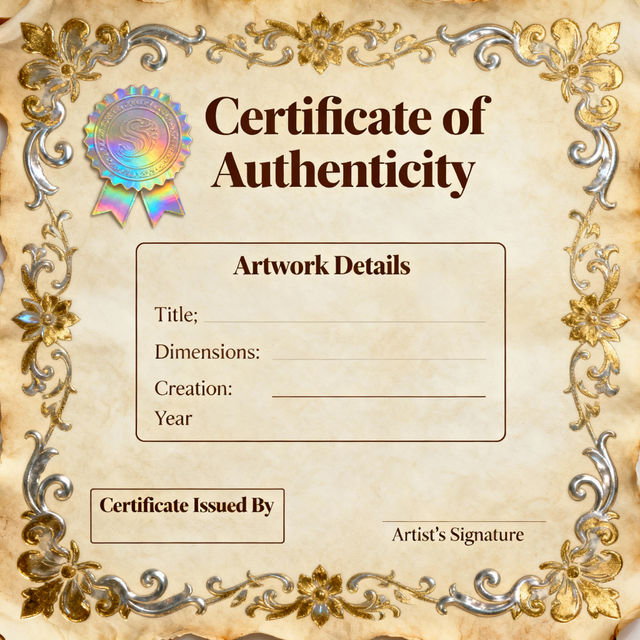 Art Certificate of Authenticity - AI Generated gallery