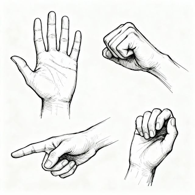 Easy Hand Drawings - Made With AI gallery