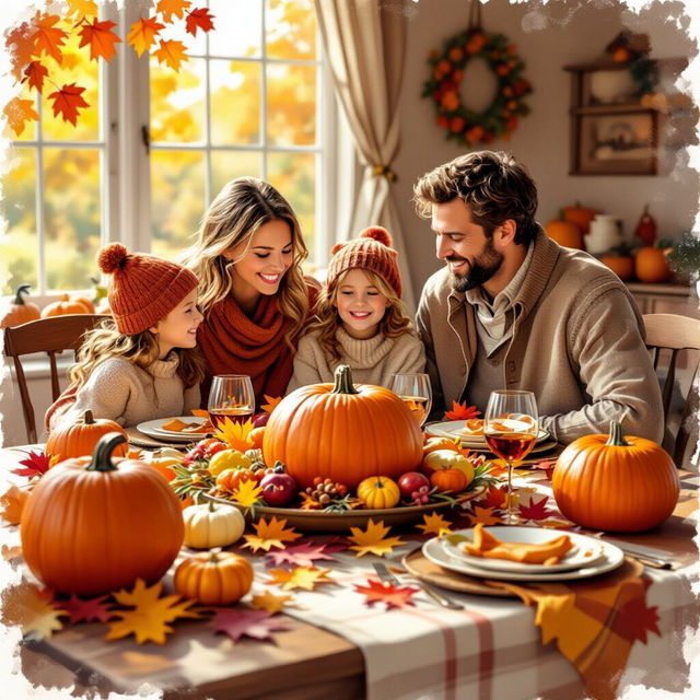 Happy Thanksgiving Art - AI Generated gallery