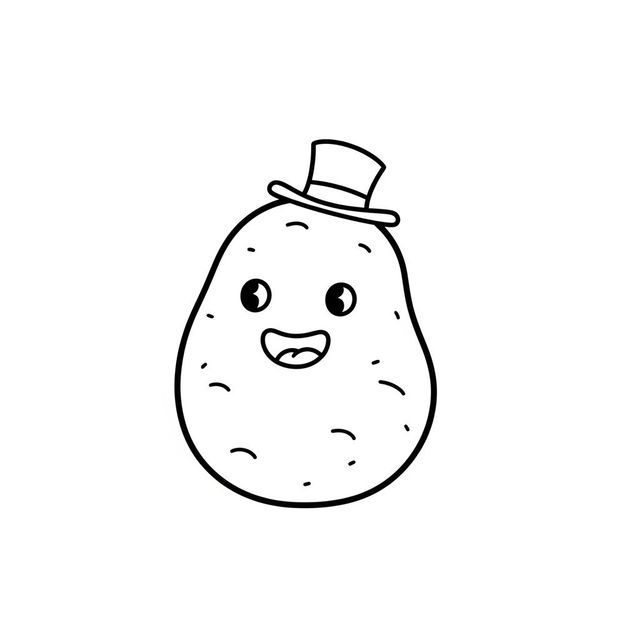 Explore AI-Generated Potato Drawings gallery