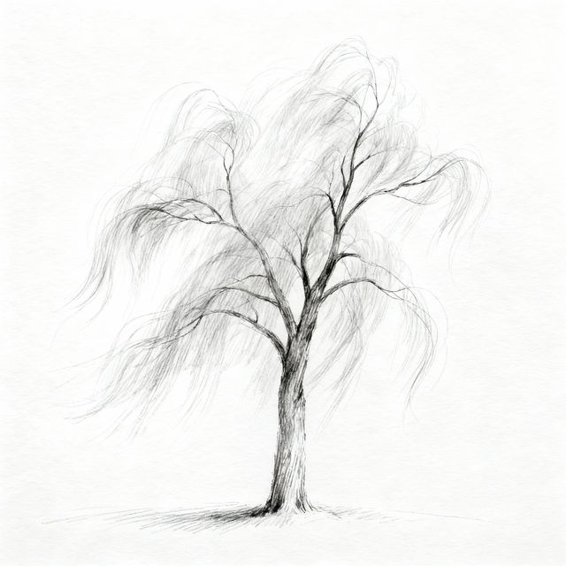Tree Sketch Easy - AI Generated gallery