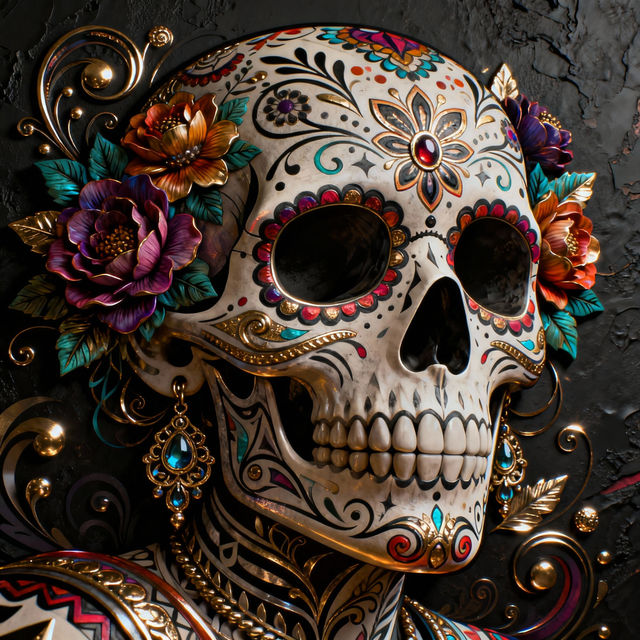 Sugar Skull Drawings gallery