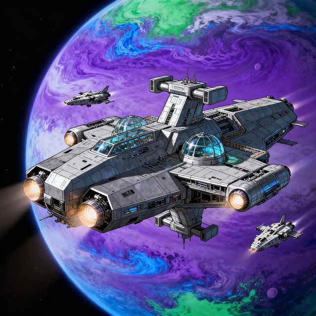 Space Station Drawings - AI Generated gallery