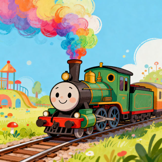Cartoon Train Drawings - Made With AI gallery