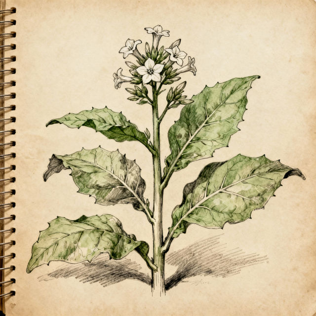 Tobacco Plant Drawings gallery