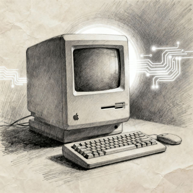 Sketch Mac Art - AI Generated gallery