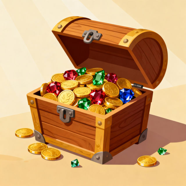 Easy Treasure Chest Drawing gallery