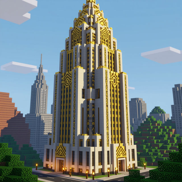 Minecraft Art Deco Art gallery