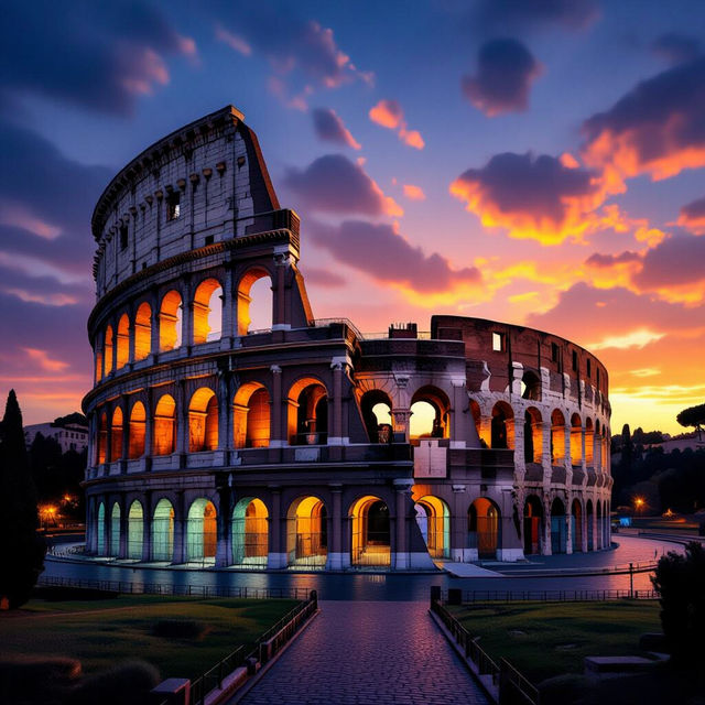 Pictures of the Colosseum - AI Generated gallery