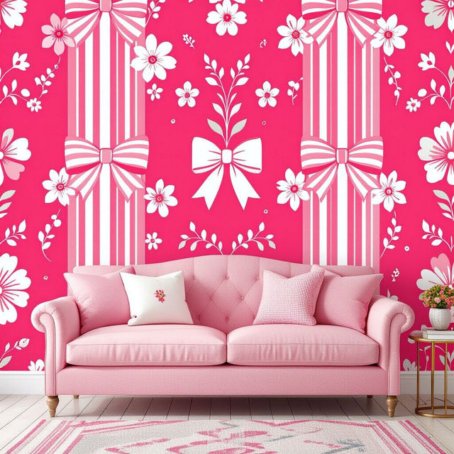 Hot Pink Preppy Wallpaper gallery