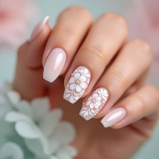 White Nail Art gallery