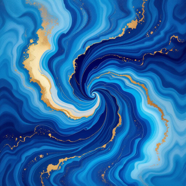 Blue Wall Art - AI Generated gallery