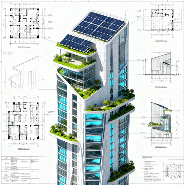 Architect Drawings - AI Generated gallery