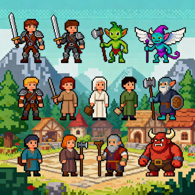 Pixel Art People gallery