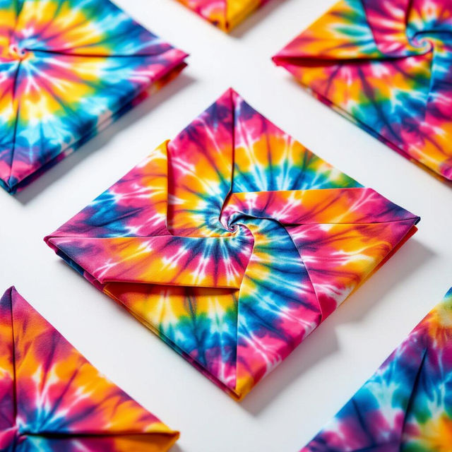 Step-by-Step Tie-Dye Folding Techniques With Pictures gallery