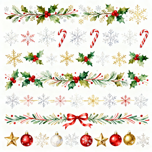 Christmas Clip Art Borders gallery