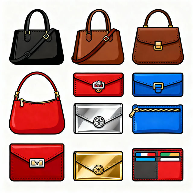 Purse Clip Art - AI Generated gallery