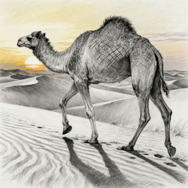 Camel Drawings - AI Generated Art gallery