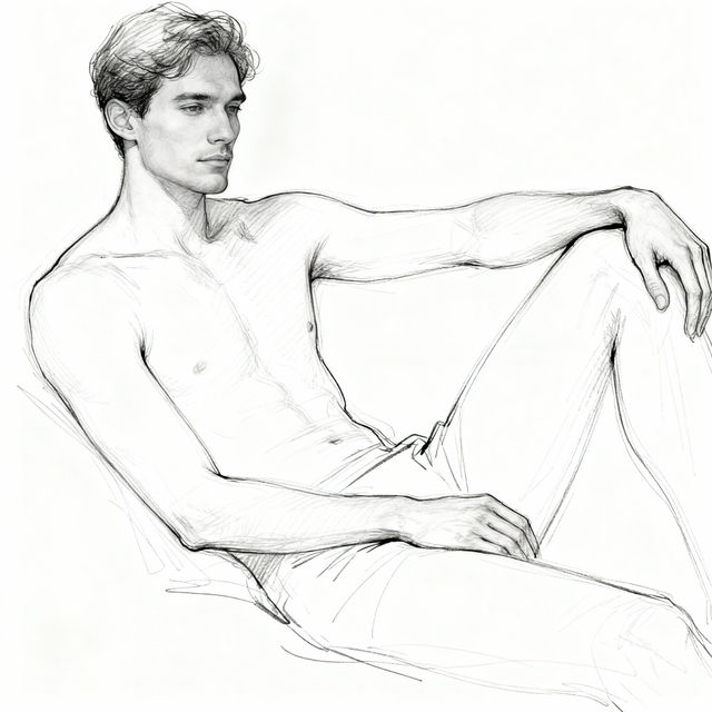 Man Easy Drawing gallery