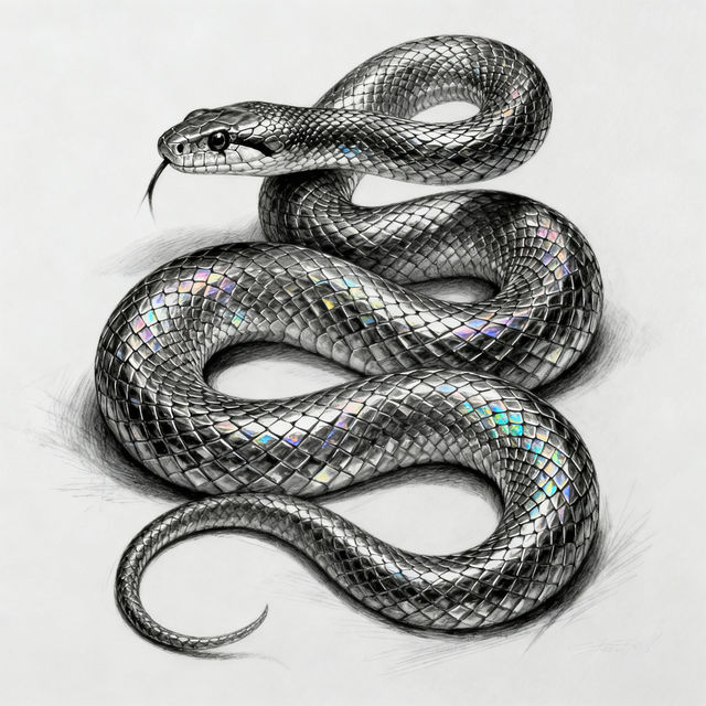 Snake Drawing Reference - AI Generated gallery