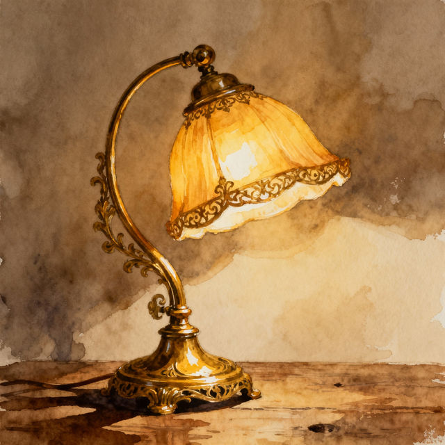 Lamp Drawing - Made With AI gallery