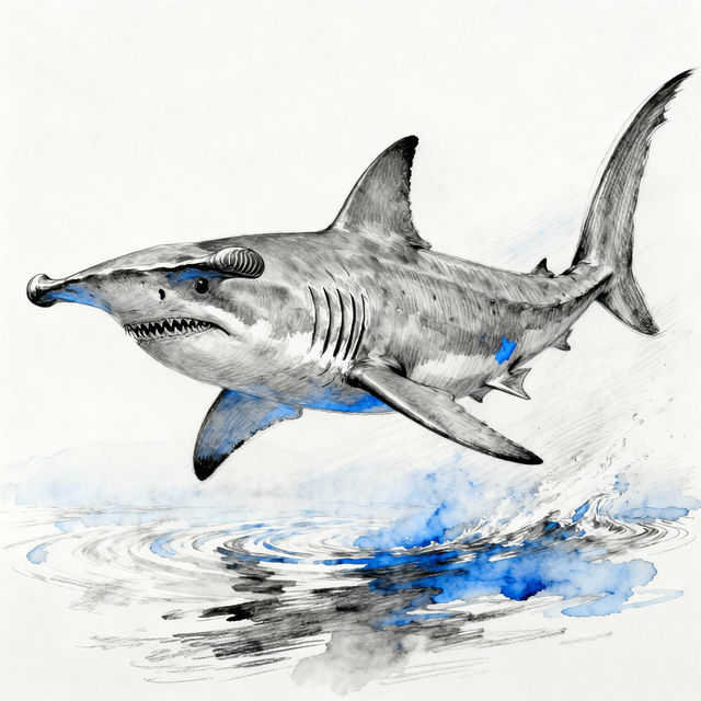 Hammerhead Shark Drawings gallery