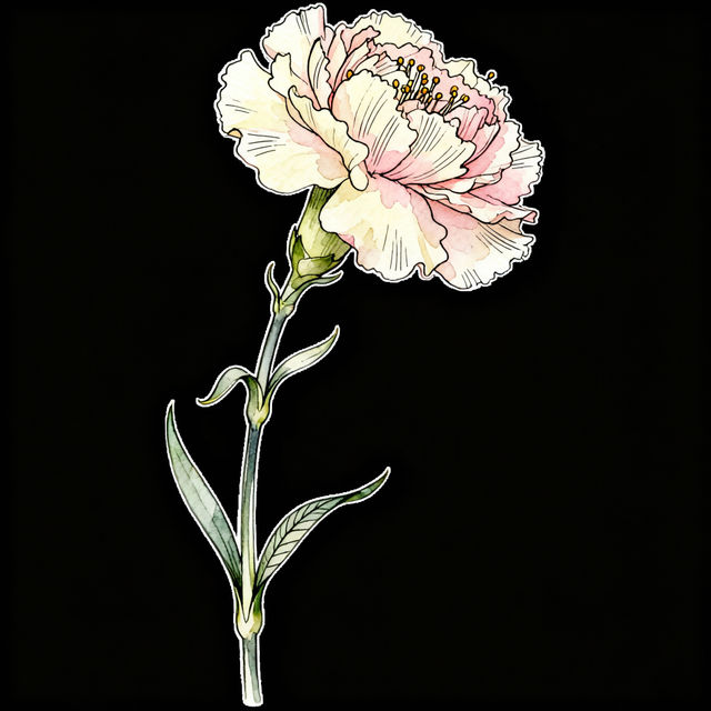 January Birth Flower Drawings - Made With AI gallery