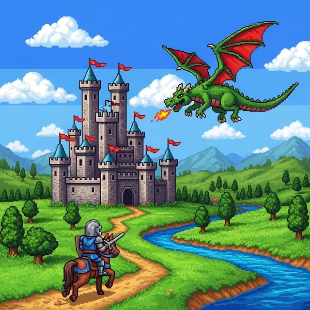 Explore Stunning AI-Generated Pixel Art gallery