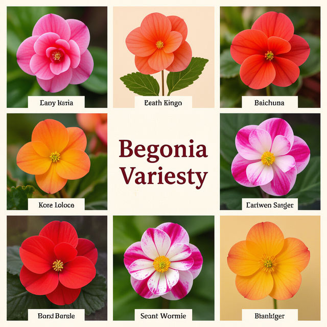 Begonia Varieties With Names and Pictures gallery
