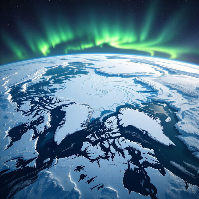 North Pole Satellite Image 2023 gallery