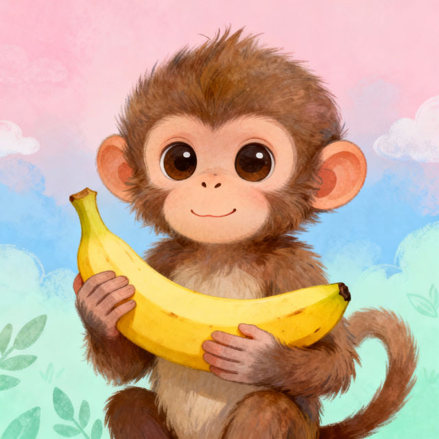 Cute Monkey Drawings - AI Generated Art gallery
