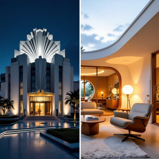 Art Deco Vs Mid Century Modern Art gallery