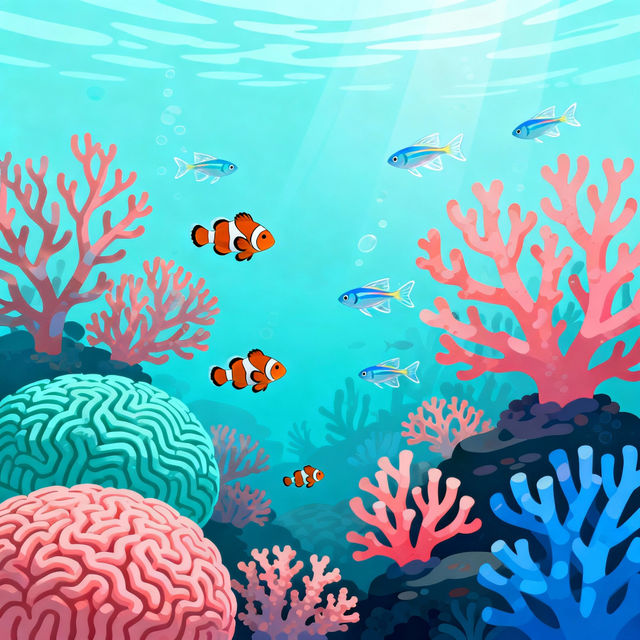 Coral Easy Drawing gallery