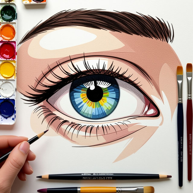 Simple Eye Drawings gallery