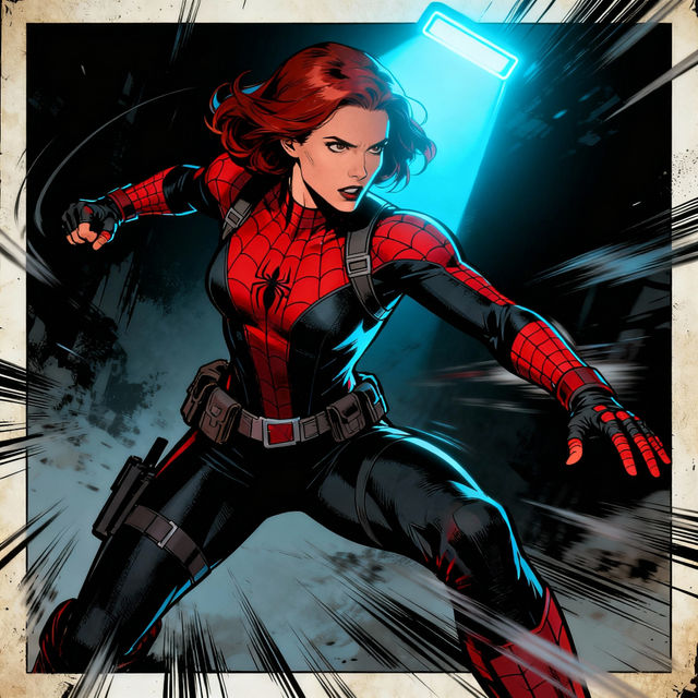 Black Widow Drawings - AI Generated gallery