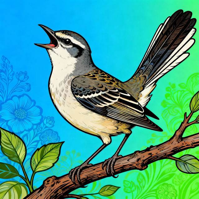 Mockingbird Drawings - AI Generated gallery