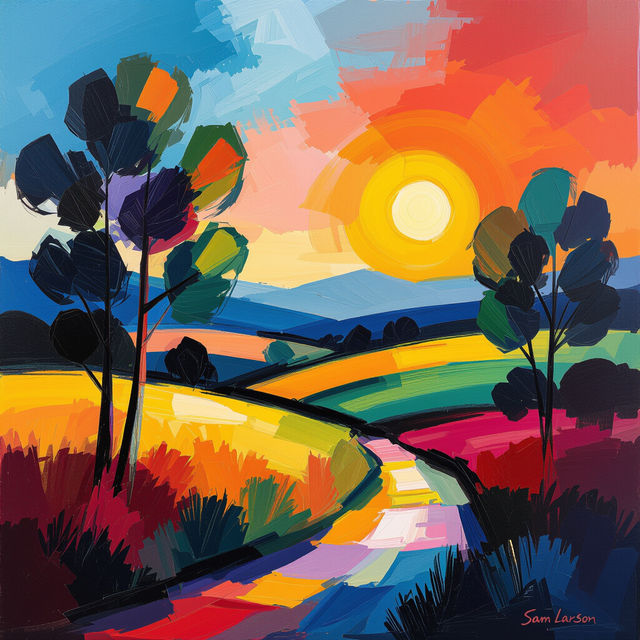 Sam Larson Art gallery