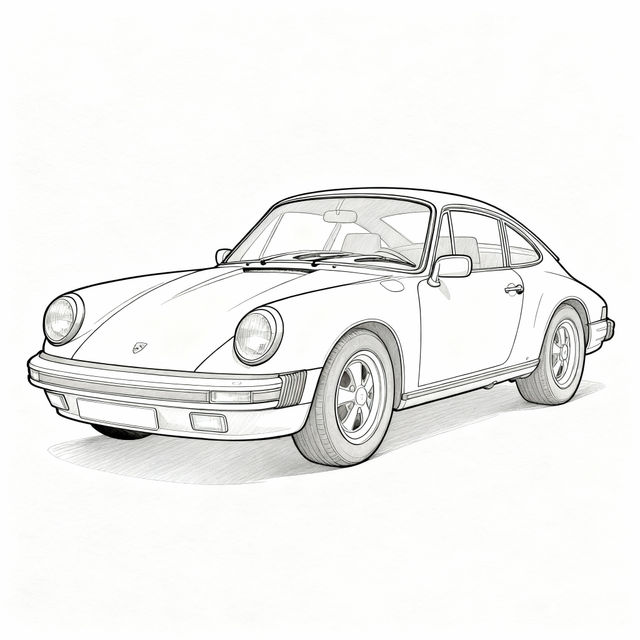 Porsche Drawing Easy gallery