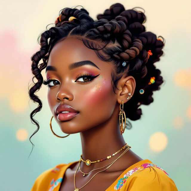 Aesthetic Black Girl Art gallery