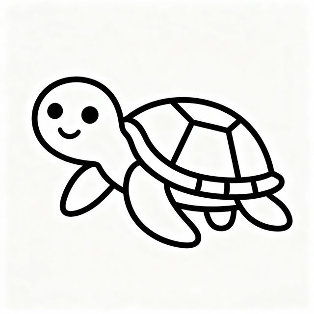 Simple Sea Turtle Drawings - Made With AI gallery