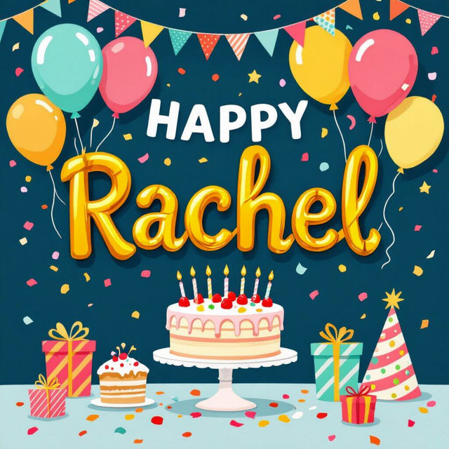 Happy Birthday Rachel Images - Created with AI gallery